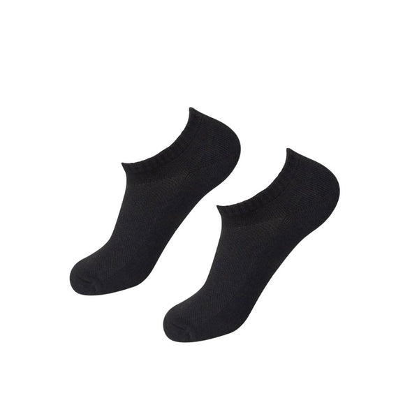 Plain Black Ankle Bambu Socks
