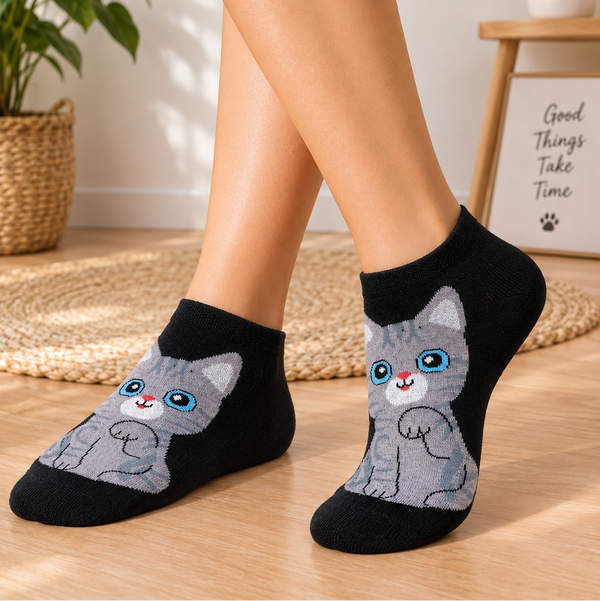 Cat Grey Ankle