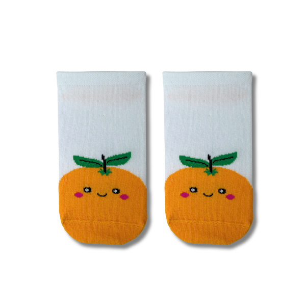 Cute Orange Fruit Ankle Socks