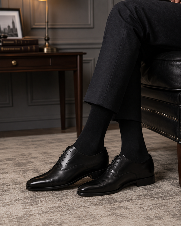 Black Dibity Formal Socks