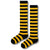 Black & Yellow Stripe Long knee