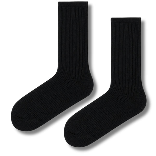 Classic Black Wool Socks