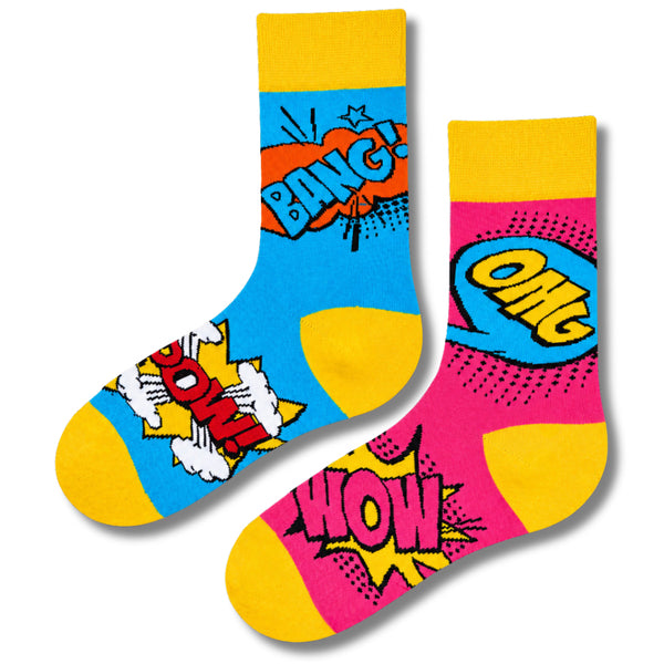 جوارب غير متطابقة BANG! POW! WOW!