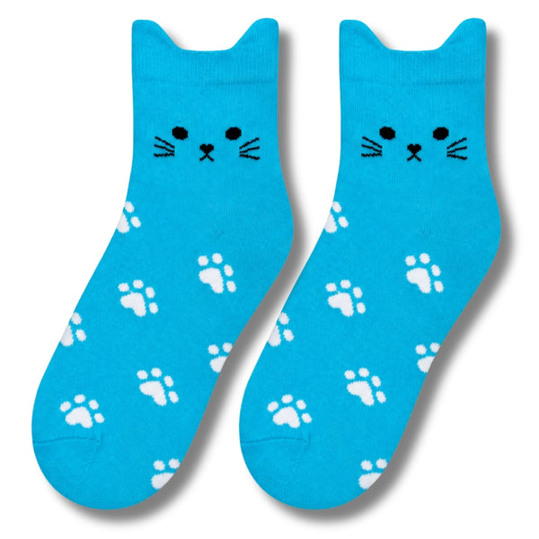 Cute Cat Paw Print Ankle Socks