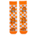 Garfield Orange Checkered Socks! These bold, playful socks feature the iconic grinning Garfield on a vibrant orange and white checkered background