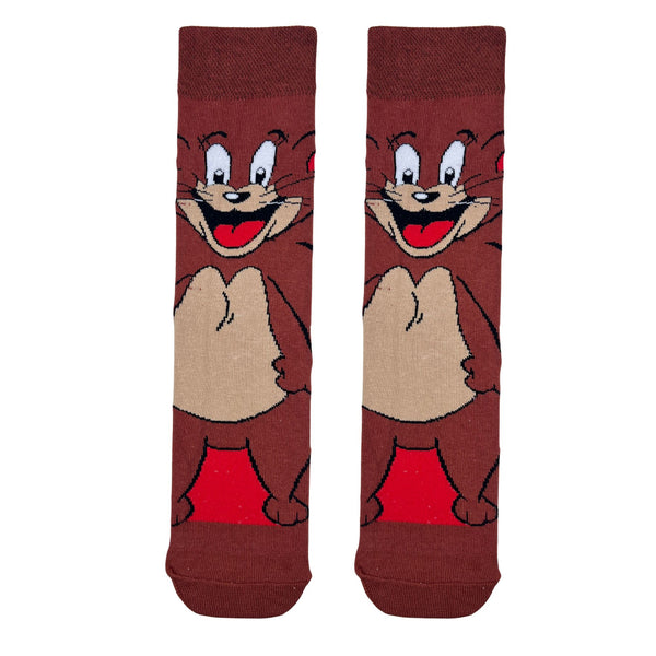 Jerry Cartoon Socks, inspired by the classic Tom & Jerry series.