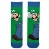 Luigi Green Gamer Socks, inspired by everyone's favorite pixelated plumber sidekick. Featuring a vibrant green background and detailed design, these socks are perfect for gamers and nostalgia lovers alike