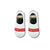 Supreme Visible Ankle Socks in clean white with bold red detailing
