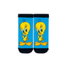 Tweety kids socks. Designed with the lovable yellow canary on a vibrant blue