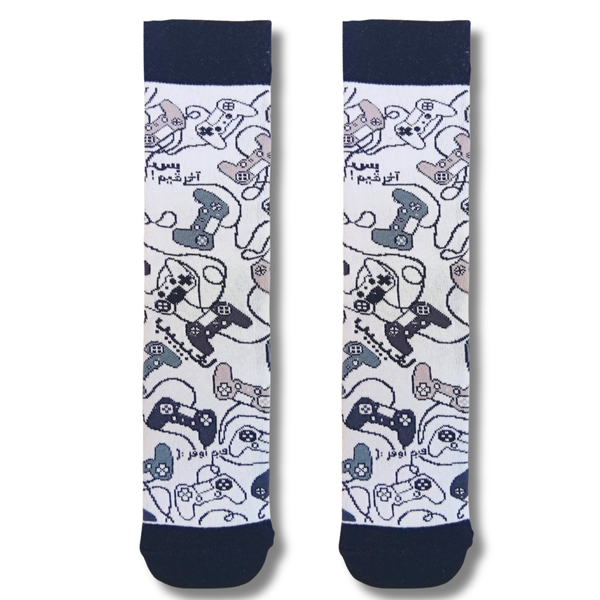 Arabic Gamer Crew Socks