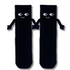 Black Magnetic Hug Crew Socks