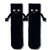 Black Magnetic Hug Crew Socks
