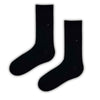 Black Plain Crew Socks