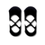 Black Soft Crossover Stocking Socks