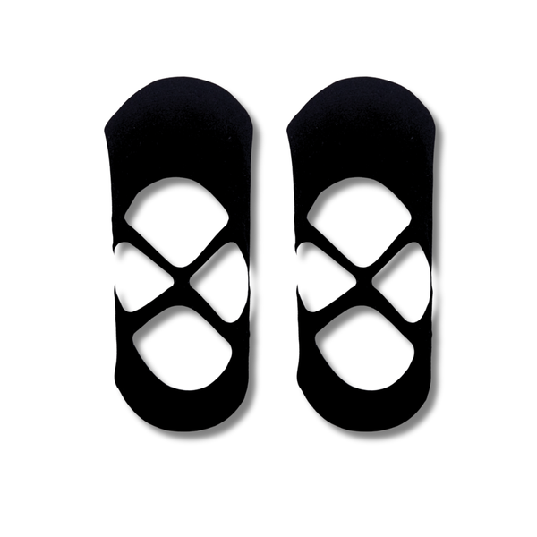 Black Soft Crossover Stocking Socks