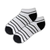 Black & White Striped Ankle Socks