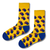 Blue Tongue Pattern Yellow Socks
