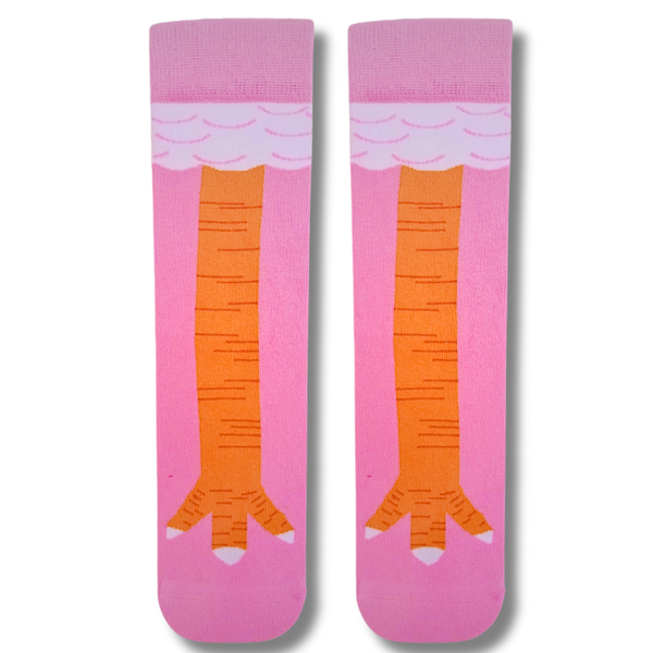 Chicken Leg Pink Socks