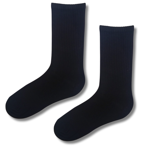 Classic Black Crew Socks