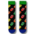 Rolling Tongue Patterned Black Socks