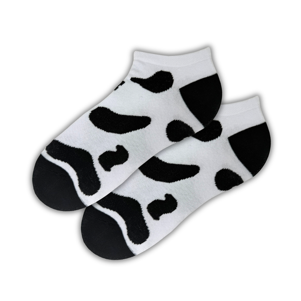 Cow Print Ankle Socks