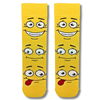 Crazy Faces Yellow Socks