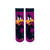 Daffy Duck Looney Tunes Socks. Featuring the iconic cartoon duck in his signature pose on a vivid purple backdrop, these socks bring animated attitude to your everyday look.