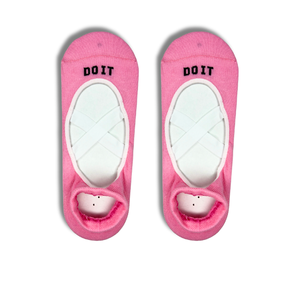 DO IT Pink Pilates Grip Socks