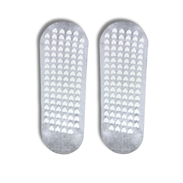 DO IT White Pilates Grip Socks