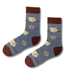 Fluffy Cat & Yarn Ball Socks