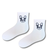 French Bulldog White Crew Socks