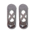 Grey Crossover Pilates Grip Socks