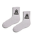 Gym Queen White Crew Socks