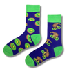Kiwi Fruit & Kiwi Bird Mismatched Crew Socks