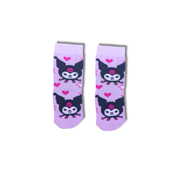 Kuromi Kids Crew Socks Lavender