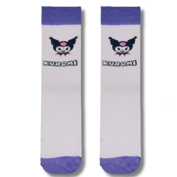 Kuromi Purple Kawaii Crew Socks