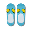 Lemon Invisible Blue Socks