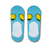 Lemon Invisible Blue Socks
