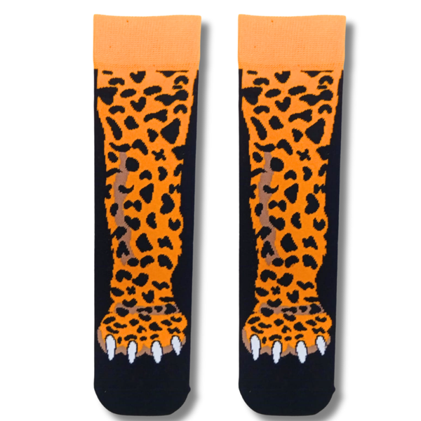 Leopard Legs Crew Socks