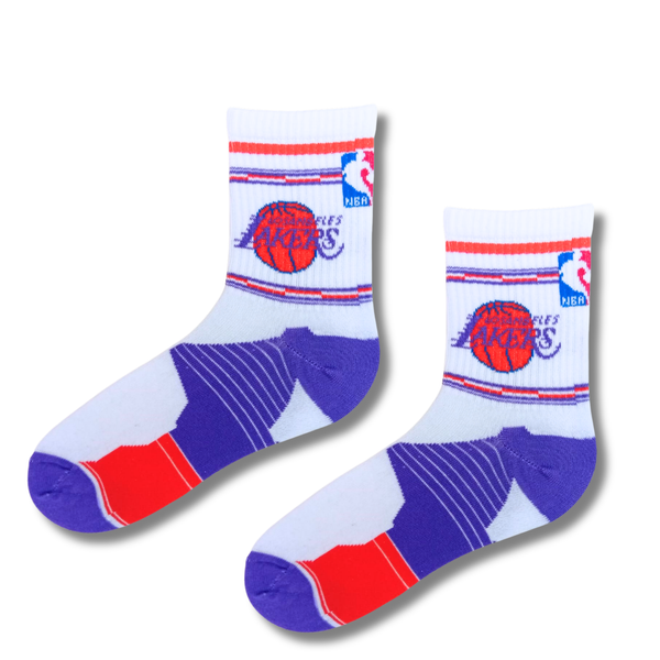 Los Angeles Lakers Basketball Crew Socks