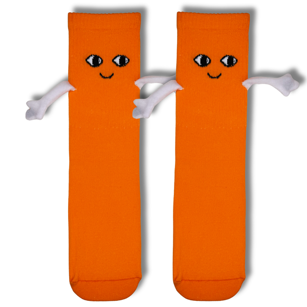 Orange Magnetic Hug Socks