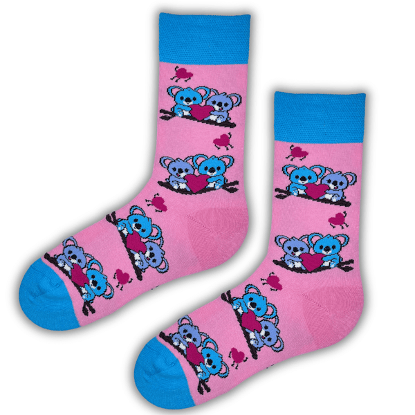 Pink Koala Love Socks