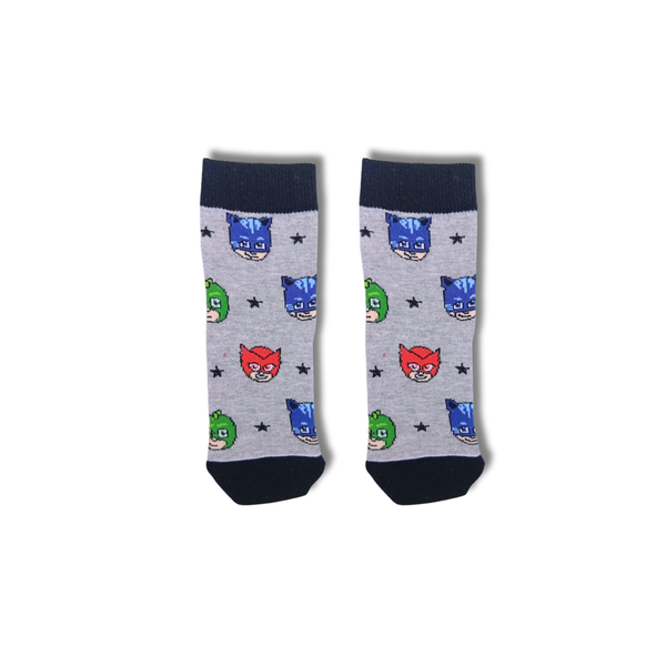 PJ Masks Kids Crew SocksGrey (5–6 Years)