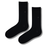 Premium Black Formal Socks with Triangle Logo