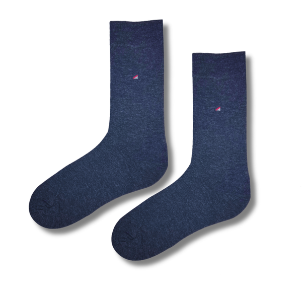 Premium Charcoal Formal Socks with Triangle Logo
