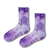 Purple Tie Dye Crew Socks