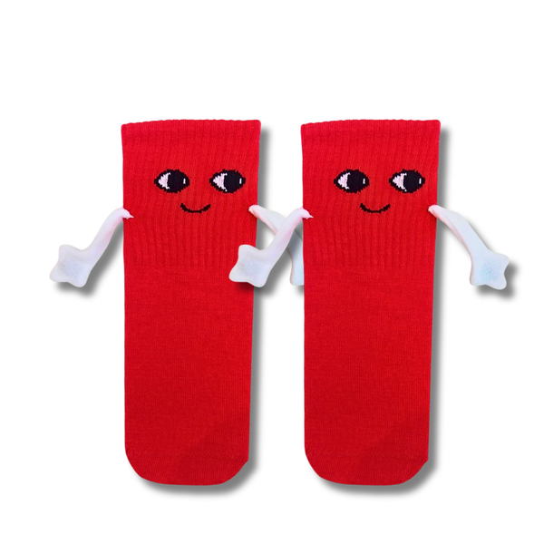 Red Magnetic Hand Kids Socks