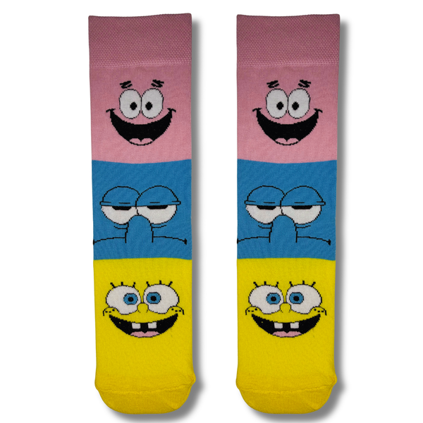 SpongeBob Friends Cartoon Socks
