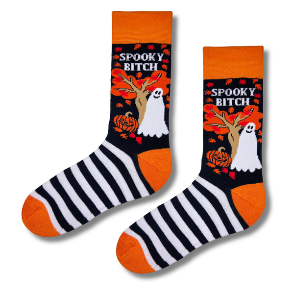 Spooky Ghost Halloween Socks