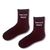 Vintage Spirit Burgundy Crew Socks